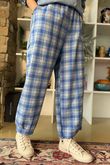 Patrick Plaid Brushed Cotton Demi Bloom Pant Soft Cobalt